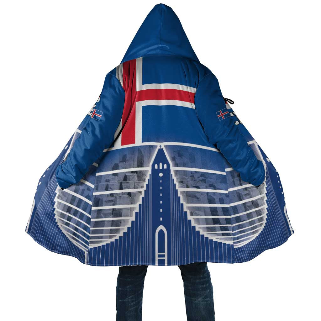 Iceland Hallgrimskirkja Church Cloak Icelandic Flag Design - Wonder Print Shop