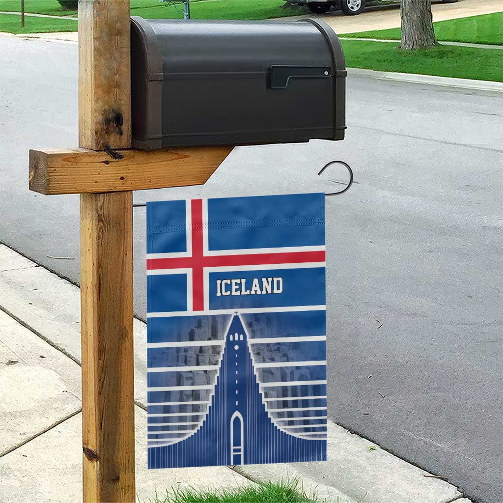 Iceland Hallgrimskirkja Church Garden Flag Icelandic Flag Design - Wonder Print Shop