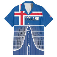 Iceland Hallgrimskirkja Church Hawaiian Shirt Icelandic Flag Design - Wonder Print Shop