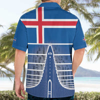 Iceland Hallgrimskirkja Church Hawaiian Shirt Icelandic Flag Design - Wonder Print Shop