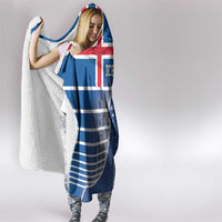 Iceland Hallgrimskirkja Church Hooded Blanket Icelandic Flag Design - Wonder Print Shop