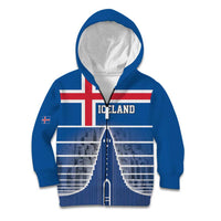 Iceland Hallgrimskirkja Church Kid Hoodie Icelandic Flag Design - Wonder Print Shop