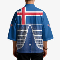 Iceland Hallgrimskirkja Church Kimono Icelandic Flag Design - Wonder Print Shop