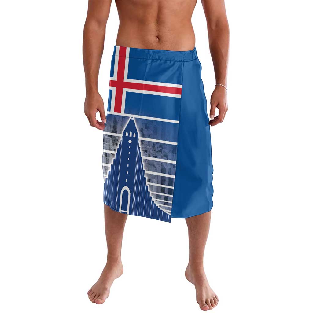 Iceland Hallgrimskirkja Church Lavalava Icelandic Flag Design - Wonder Print Shop