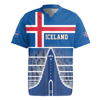 Iceland Hallgrimskirkja Church Rugby Jersey Icelandic Flag Design - Wonder Print Shop