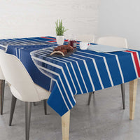 Iceland Hallgrimskirkja Church Tablecloth Icelandic Flag Design - Wonder Print Shop