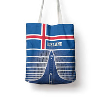 Iceland Hallgrimskirkja Church Tote Bag Icelandic Flag Design - Wonder Print Shop