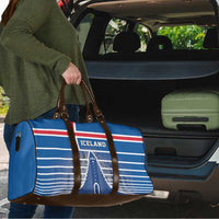 Iceland Hallgrimskirkja Church Travel Bag Icelandic Flag Design - Wonder Print Shop