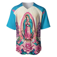 Our Lady of Guadalupe Baseball Jersey Virgin Mary of Mexico - Wonder Print Shop