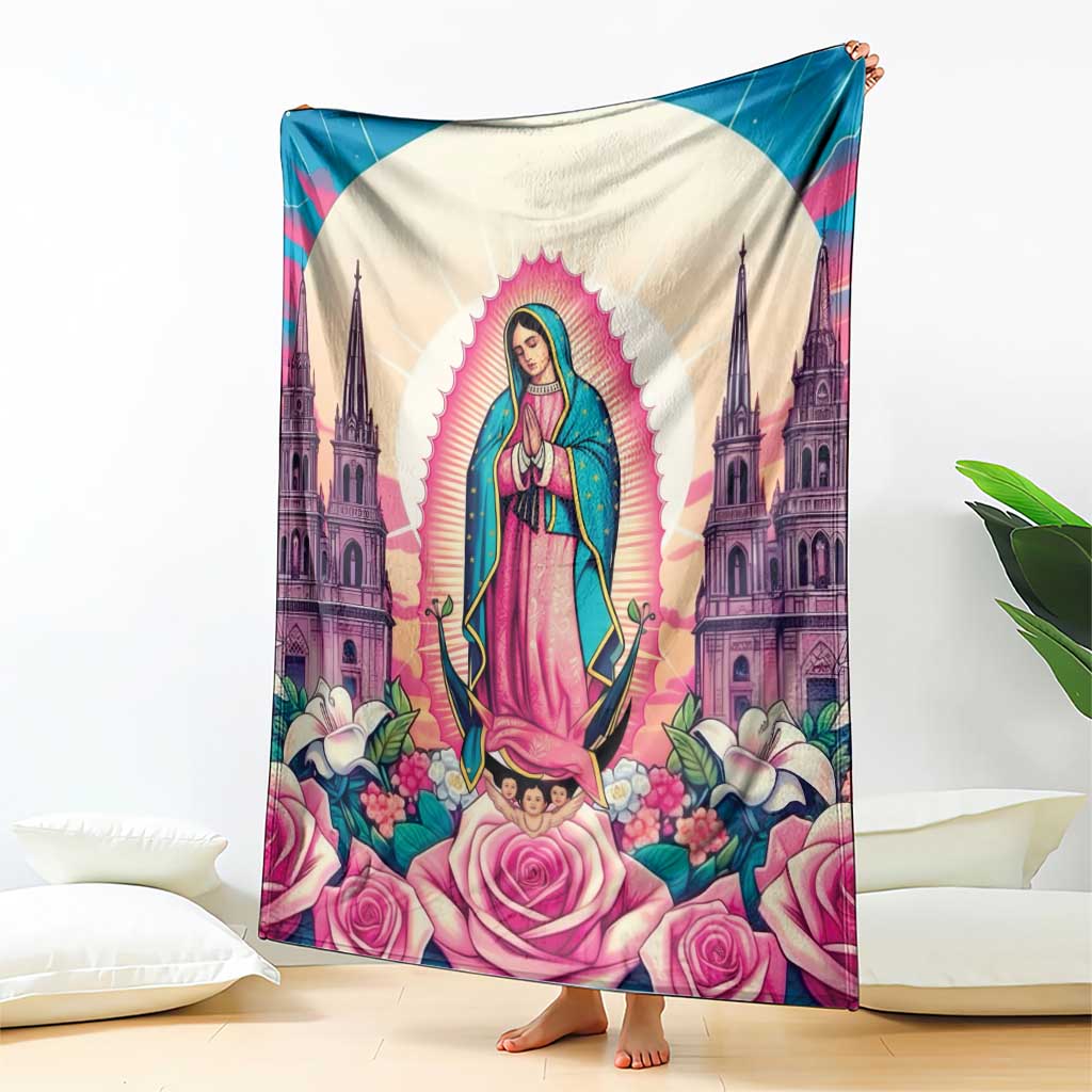 Our Lady of Guadalupe Blanket Virgin Mary of Mexico - Wonder Print Shop