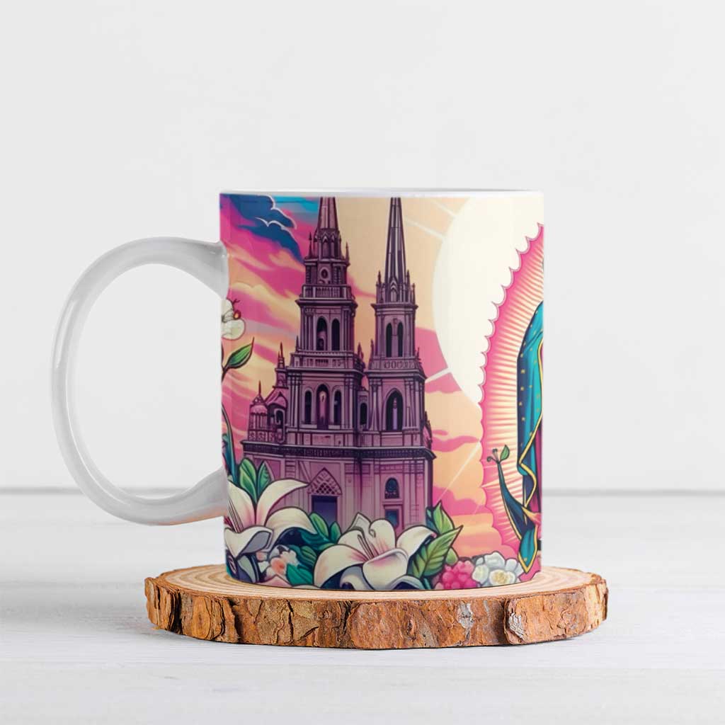 Our Lady of Guadalupe Ceramic Mug Virgin Mary of Mexico - Wonder Print Shop