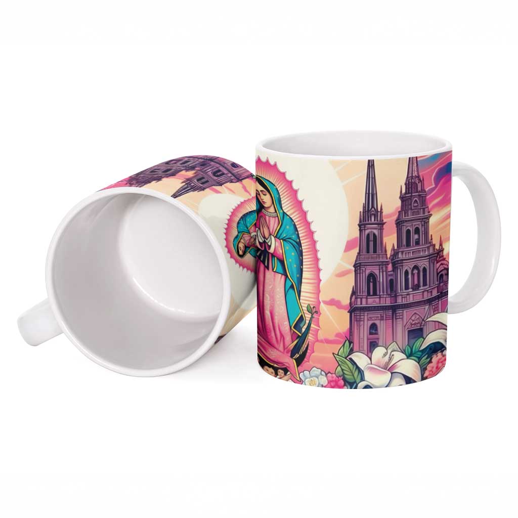 Our Lady of Guadalupe Ceramic Mug Virgin Mary of Mexico - Wonder Print Shop