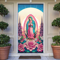 Our Lady of Guadalupe Door Cover Virgin Mary of Mexico - Wonder Print Shop