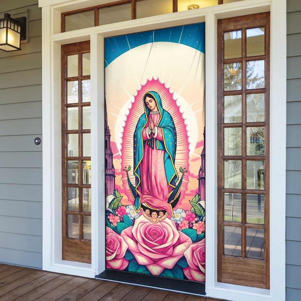 Our Lady of Guadalupe Door Cover Virgin Mary of Mexico - Wonder Print Shop