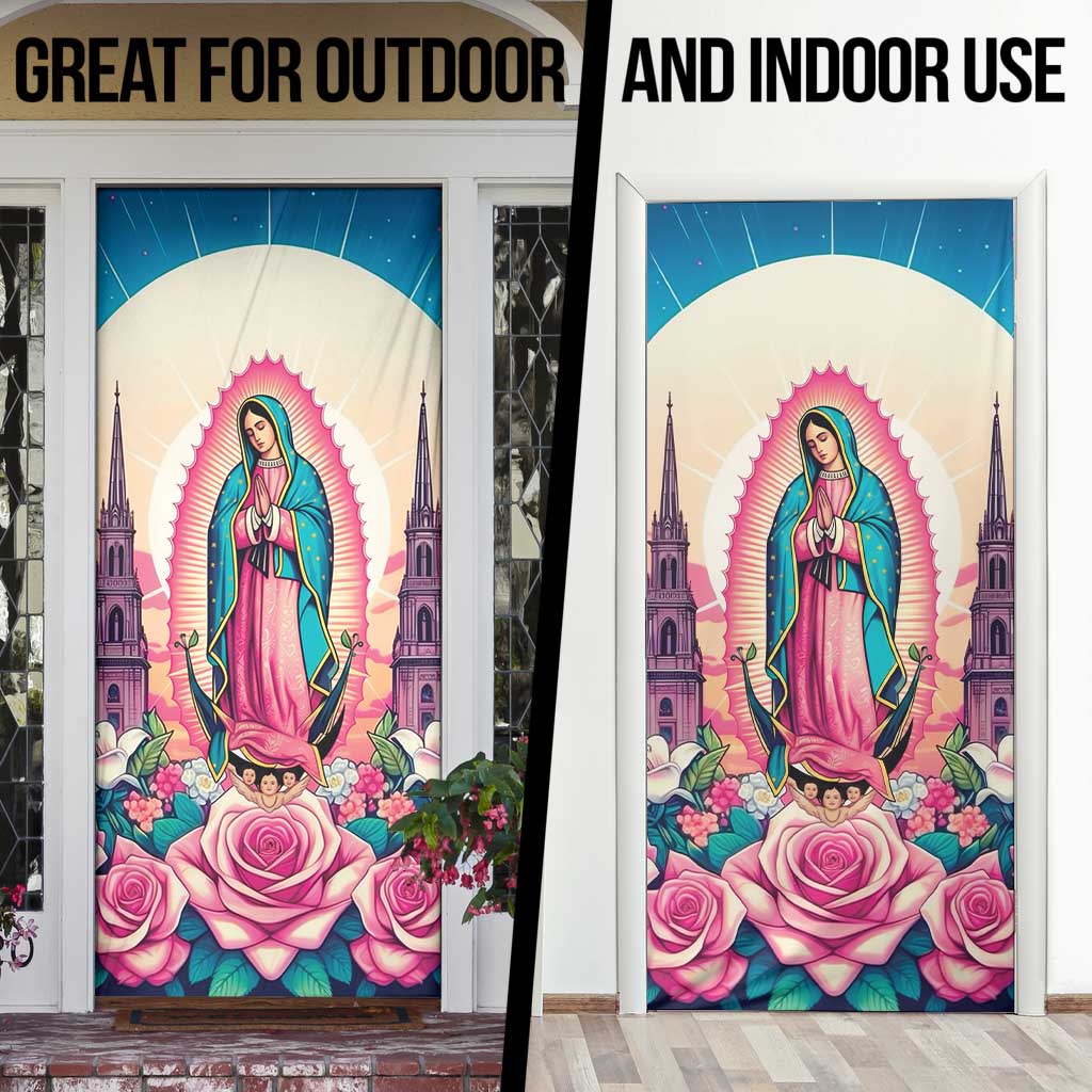 Our Lady of Guadalupe Door Cover Virgin Mary of Mexico - Wonder Print Shop