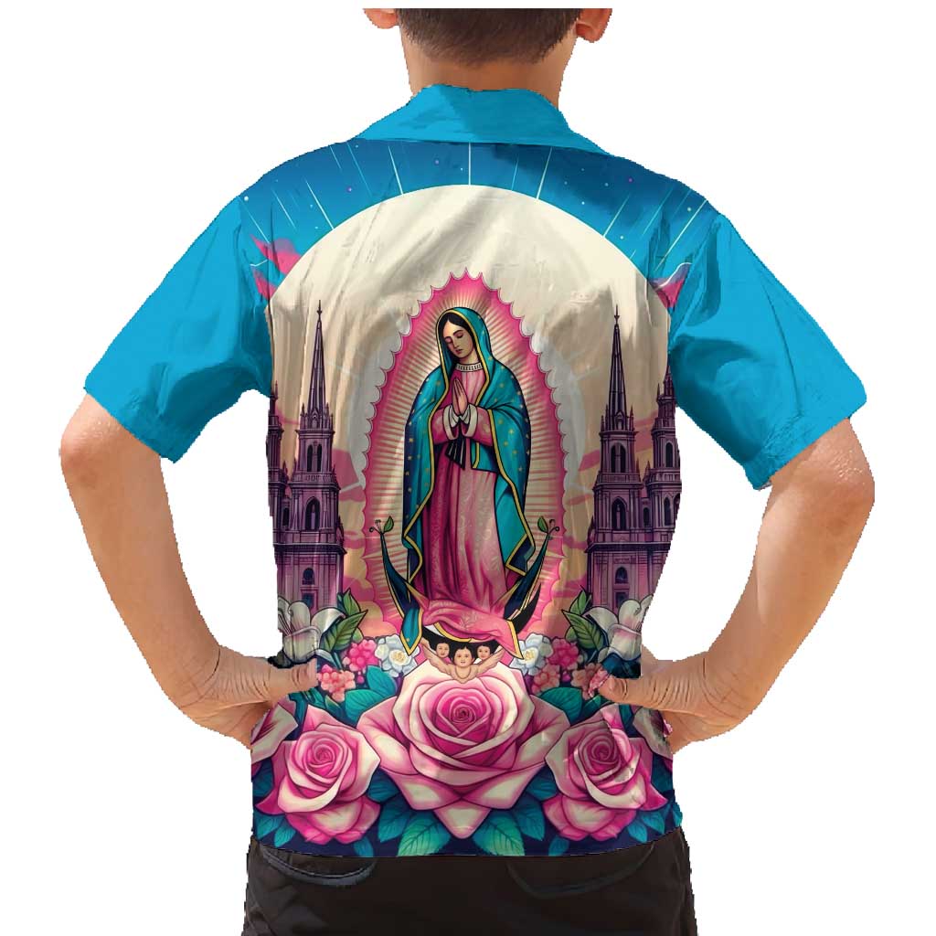 Our Lady of Guadalupe Family Matching Mermaid Dress and Hawaiian Shirt Virgin Mary of Mexico - Wonder Print Shop