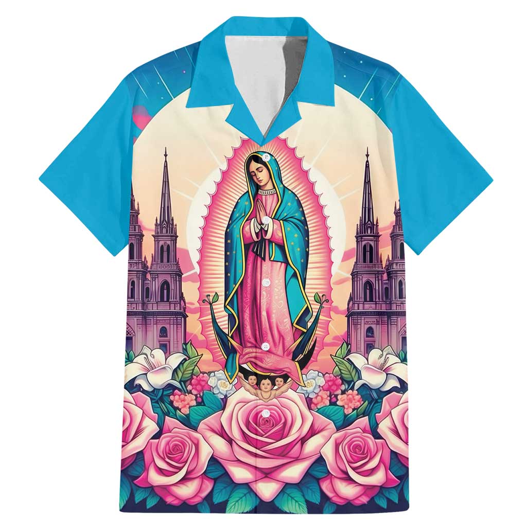 Our Lady of Guadalupe Family Matching Mermaid Dress and Hawaiian Shirt Virgin Mary of Mexico - Wonder Print Shop