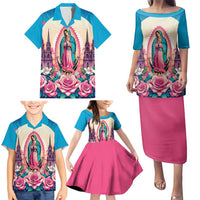 Our Lady of Guadalupe Family Matching Puletasi and Hawaiian Shirt Virgin Mary of Mexico - Wonder Print Shop