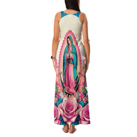 Our Lady of Guadalupe Family Matching Tank Maxi Dress and Hawaiian Shirt Virgin Mary of Mexico - Wonder Print Shop