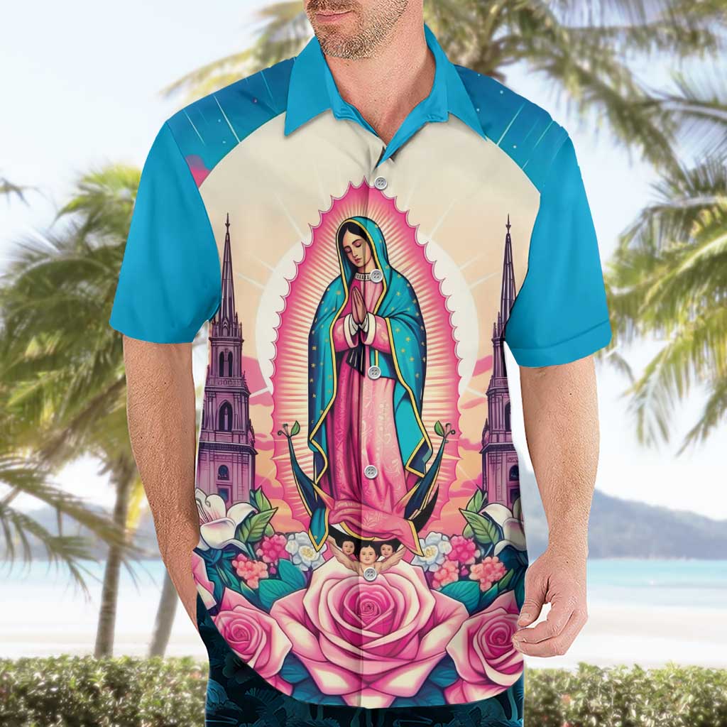 Our Lady of Guadalupe Hawaiian Shirt Virgin Mary of Mexico - Wonder Print Shop