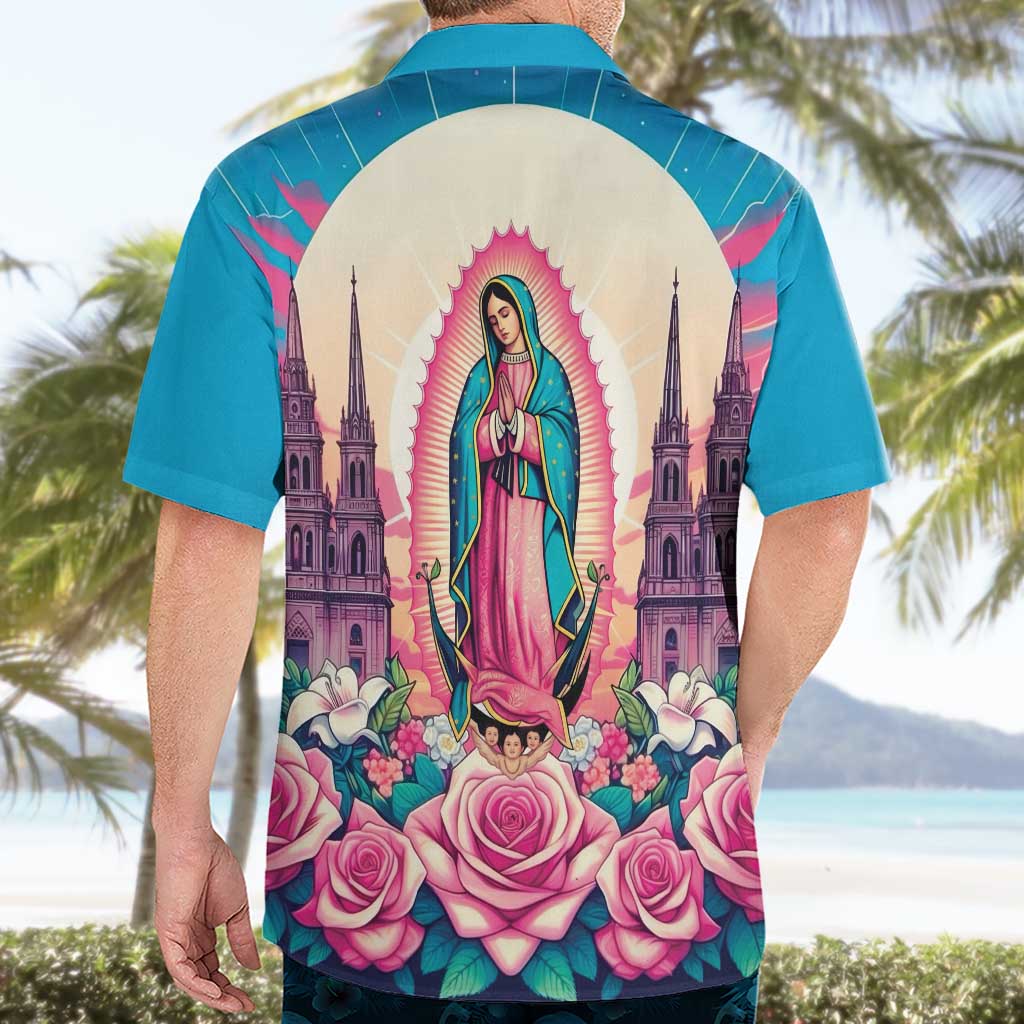 Our Lady of Guadalupe Hawaiian Shirt Virgin Mary of Mexico - Wonder Print Shop
