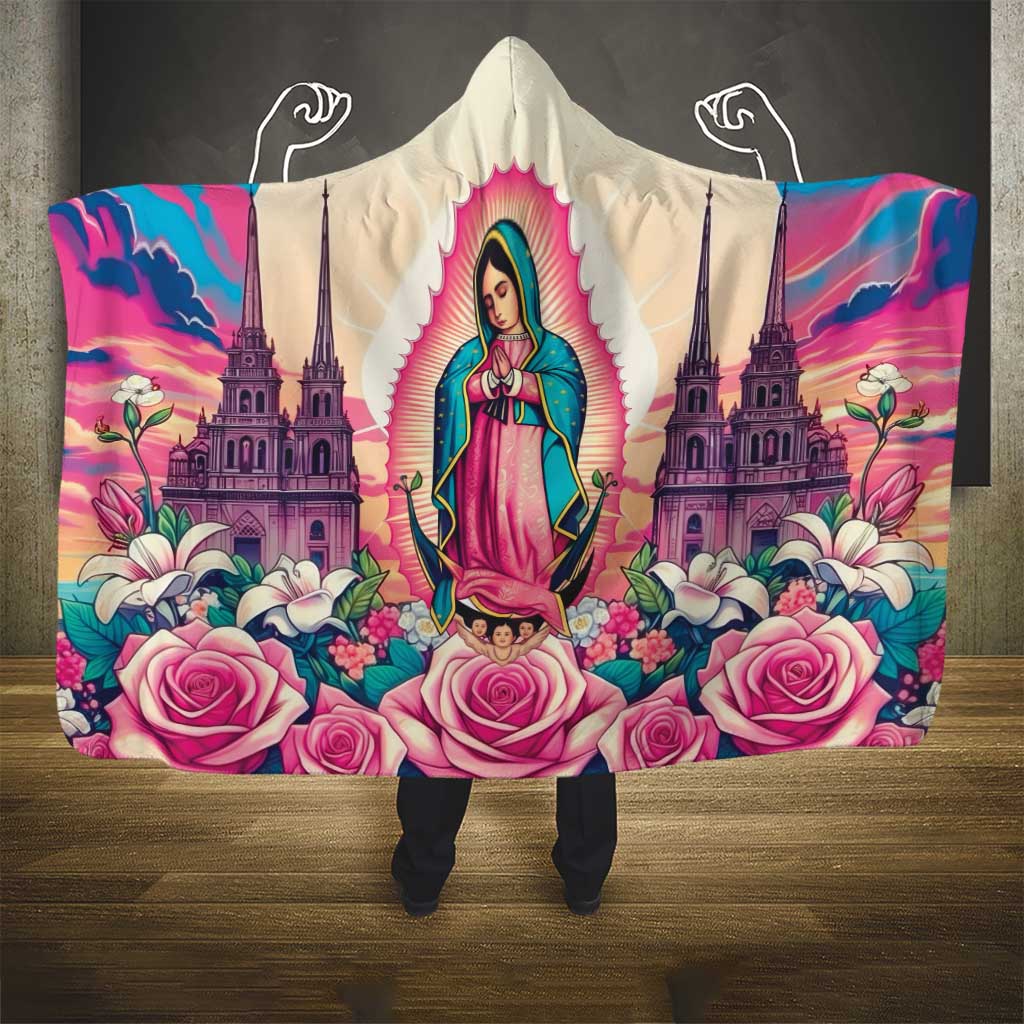 Our Lady of Guadalupe Hooded Blanket Virgin Mary of Mexico - Wonder Print Shop