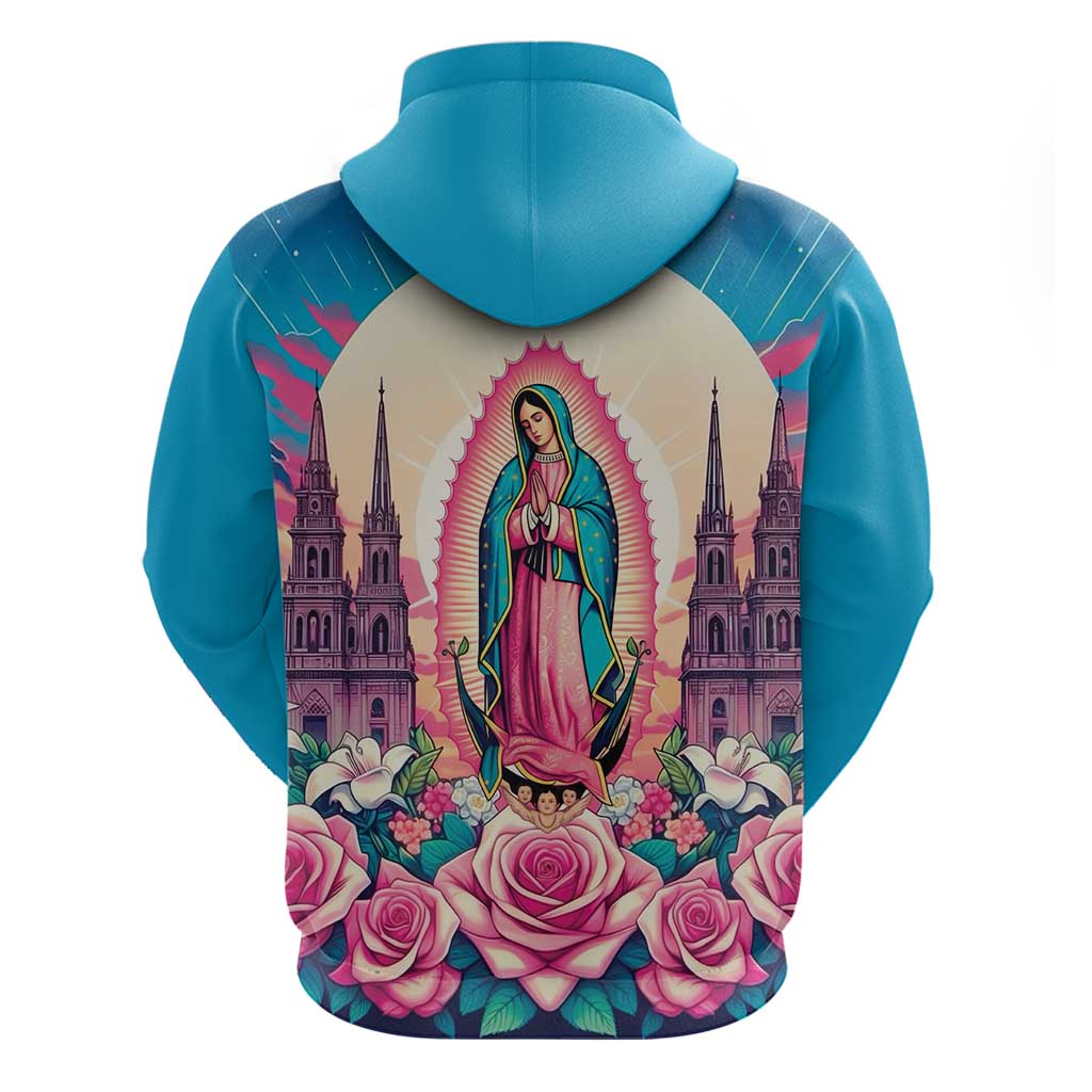 Our Lady of Guadalupe Hoodie Virgin Mary of Mexico - Wonder Print Shop