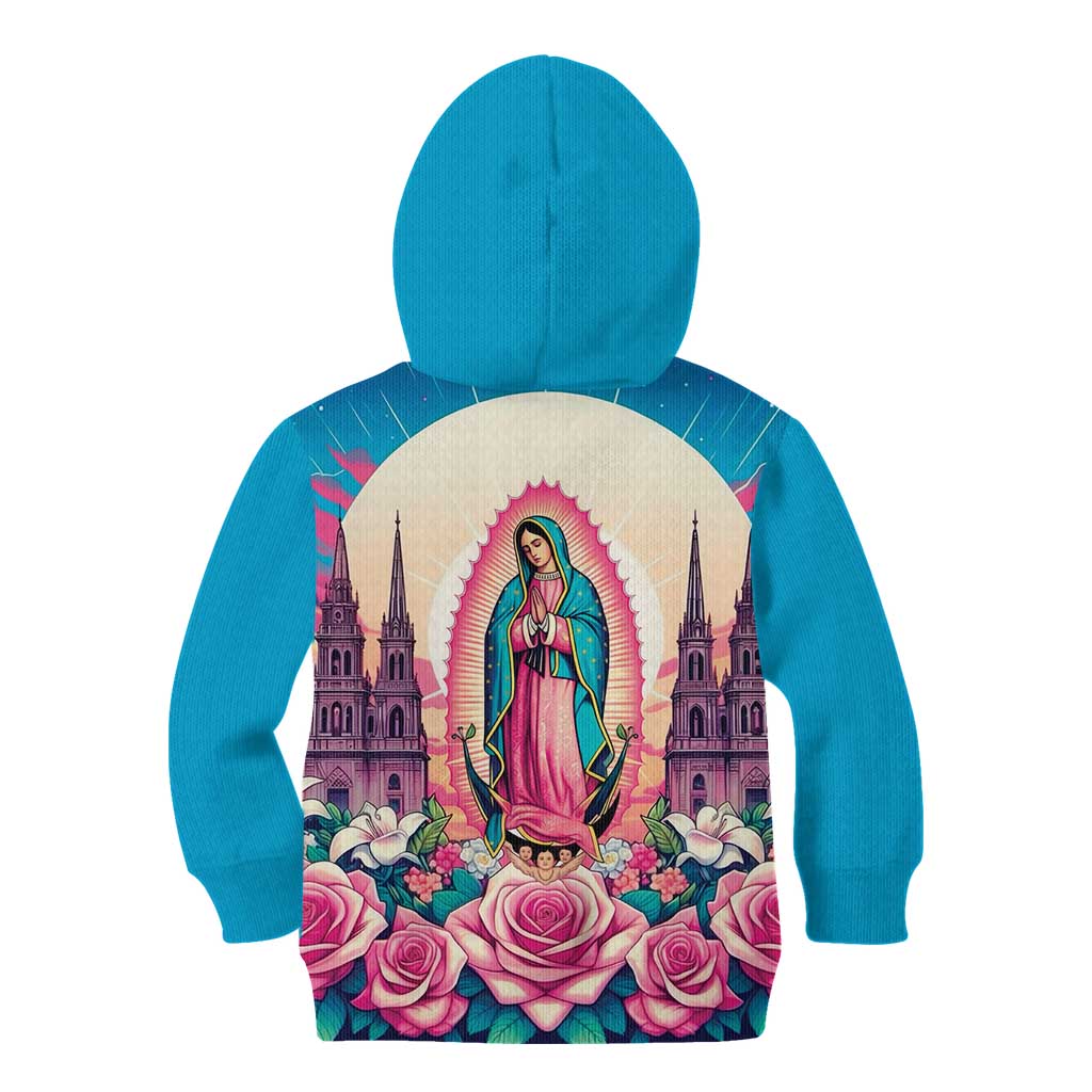 Our Lady of Guadalupe Kid Hoodie Virgin Mary of Mexico - Wonder Print Shop