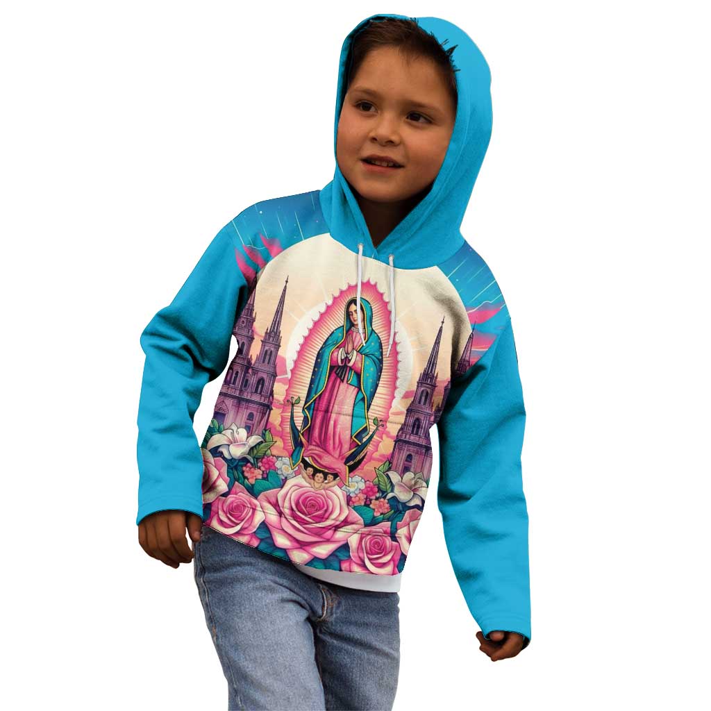Our Lady of Guadalupe Kid Hoodie Virgin Mary of Mexico - Wonder Print Shop