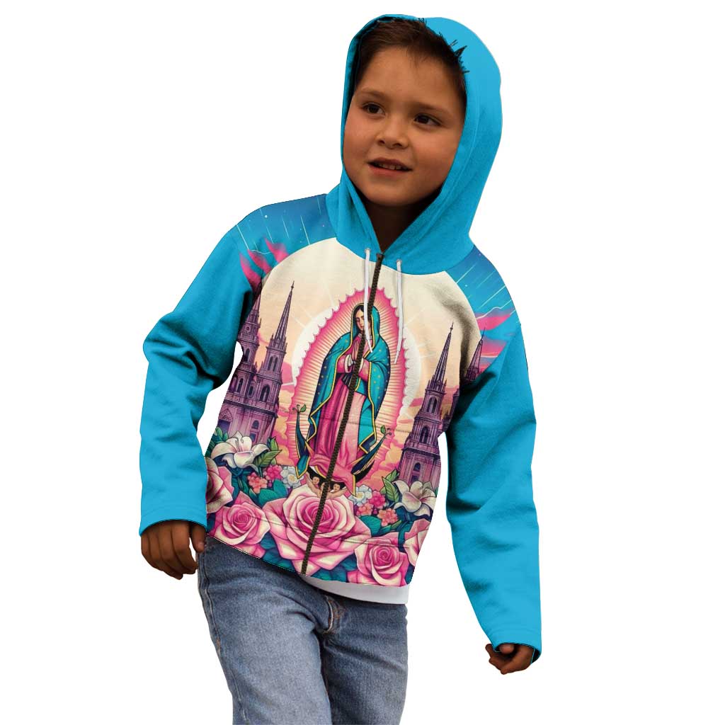 Our Lady of Guadalupe Kid Hoodie Virgin Mary of Mexico - Wonder Print Shop
