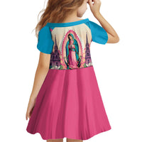 Our Lady of Guadalupe Kid Short Sleeve Dress Virgin Mary of Mexico - Wonder Print Shop
