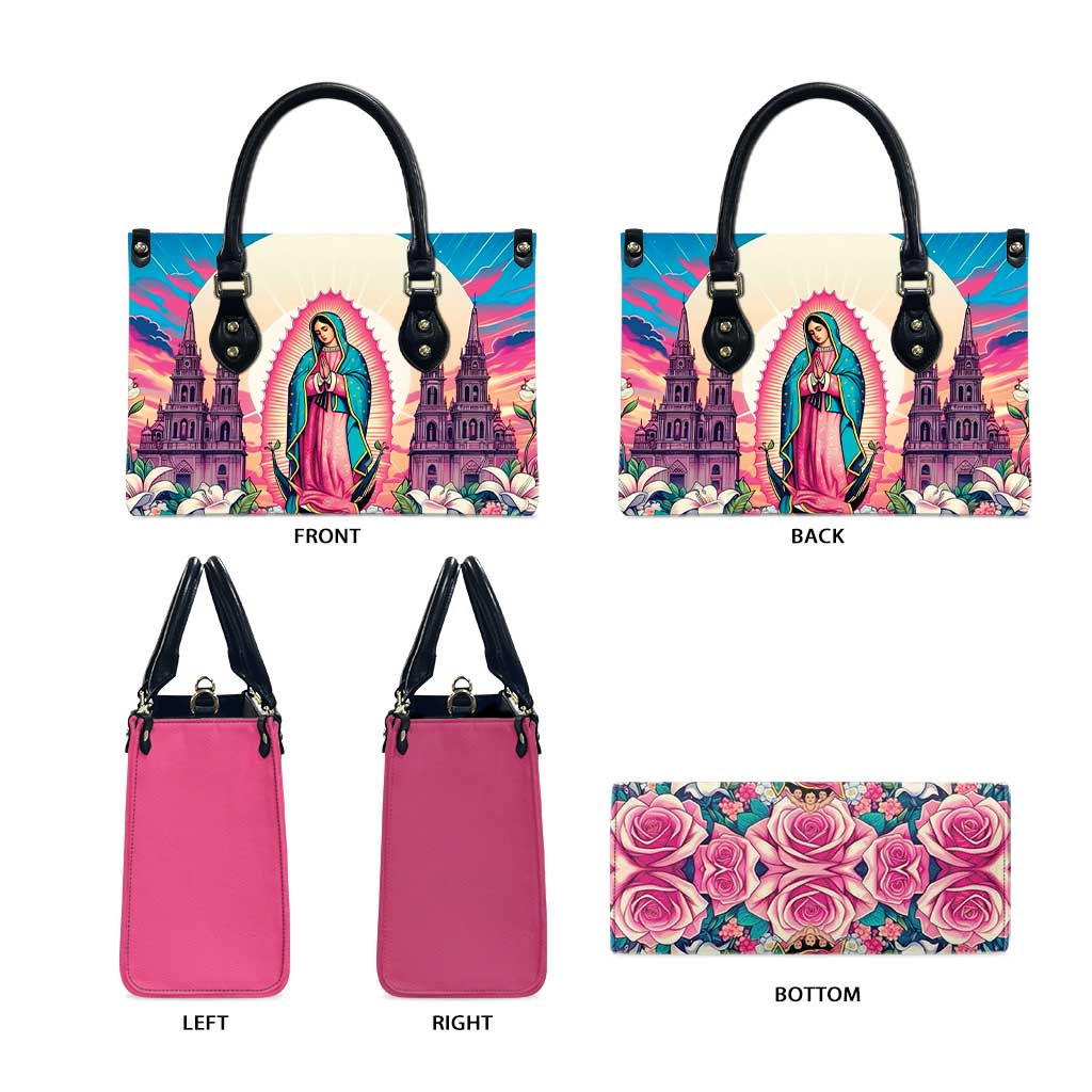Our Lady of Guadalupe Leather Bag Virgin Mary of Mexico - Wonder Print Shop