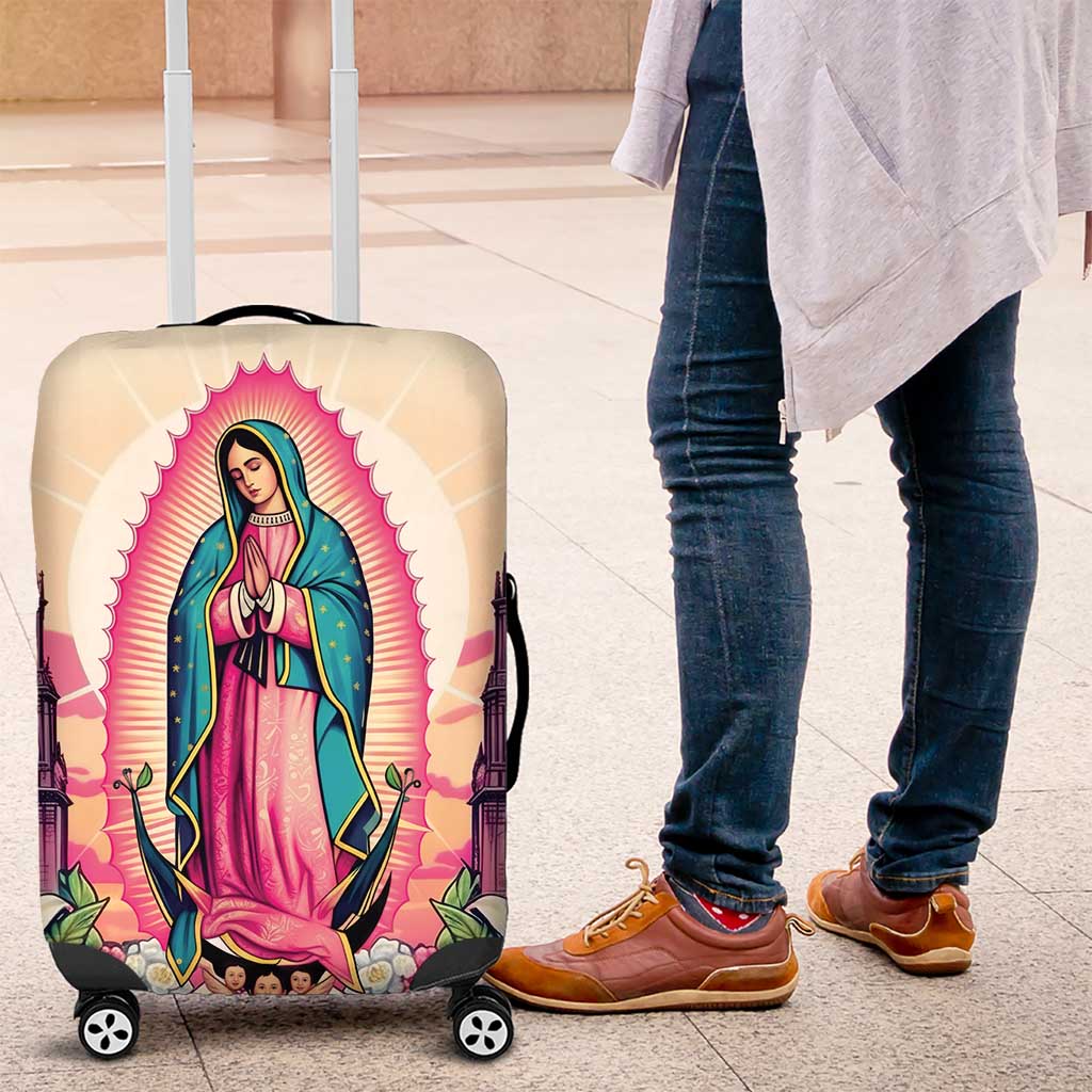 Our Lady of Guadalupe Luggage Cover Virgin Mary of Mexico - Wonder Print Shop