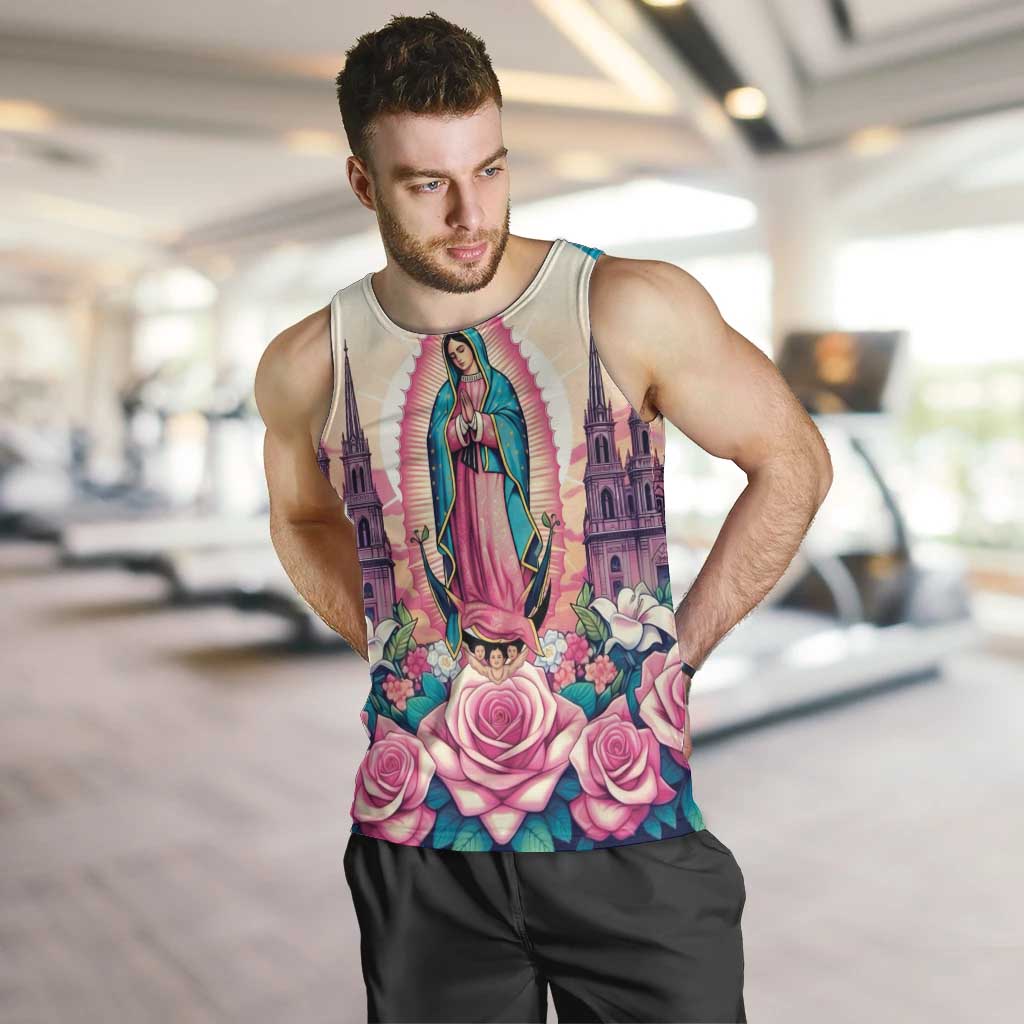 Our Lady of Guadalupe Men Tank Top Virgin Mary of Mexico - Wonder Print Shop
