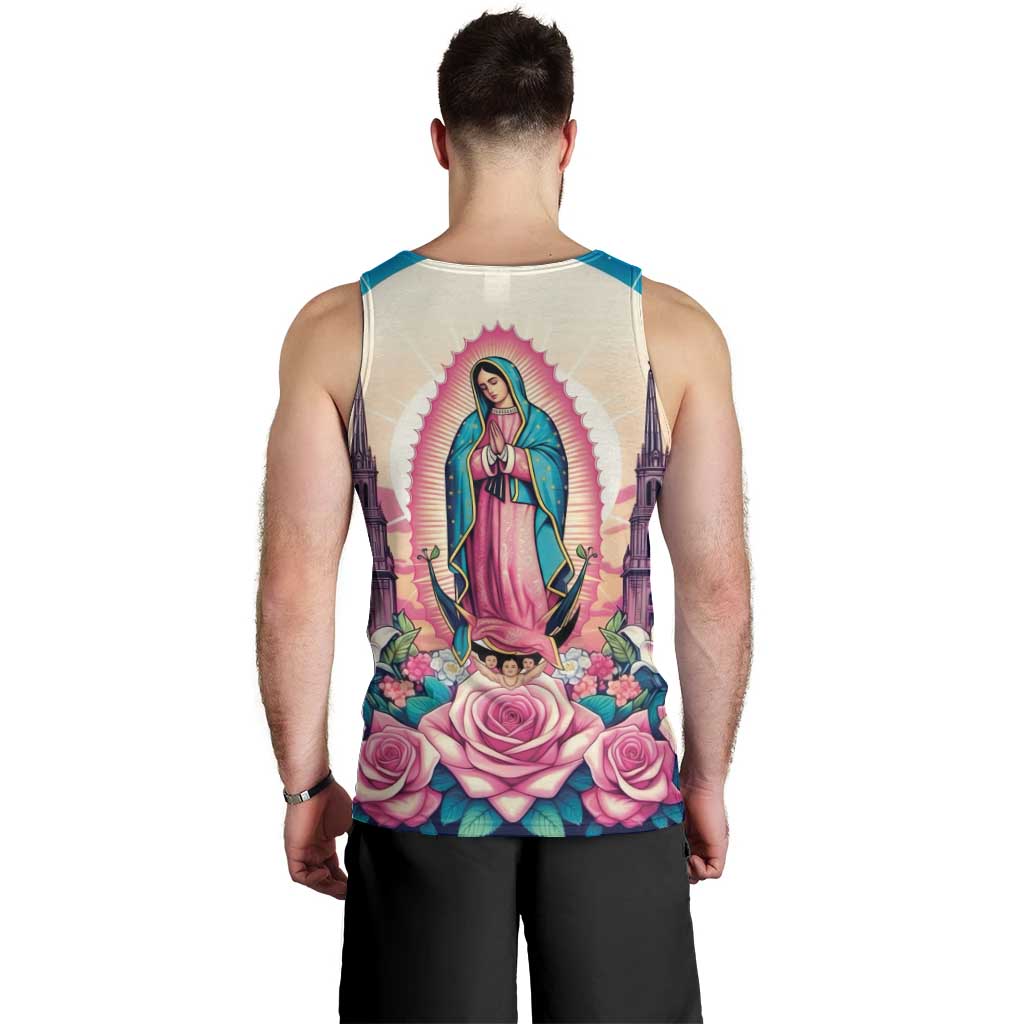 Our Lady of Guadalupe Men Tank Top Virgin Mary of Mexico - Wonder Print Shop