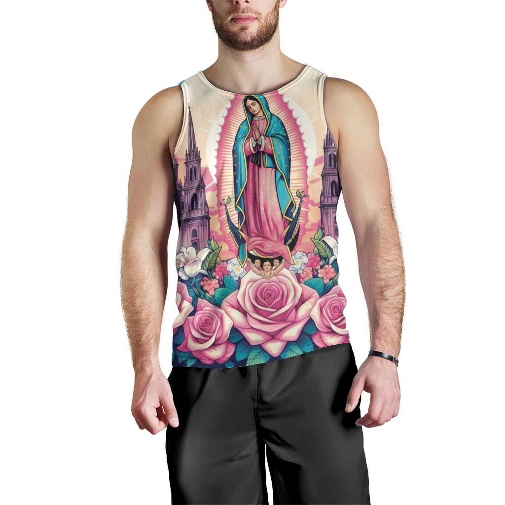Our Lady of Guadalupe Men Tank Top Virgin Mary of Mexico - Wonder Print Shop
