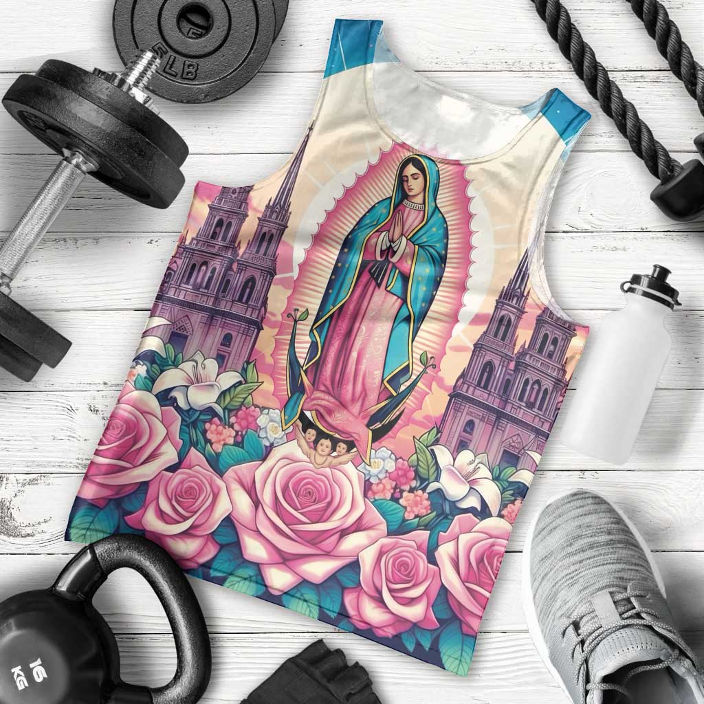 Our Lady of Guadalupe Men Tank Top Virgin Mary of Mexico - Wonder Print Shop