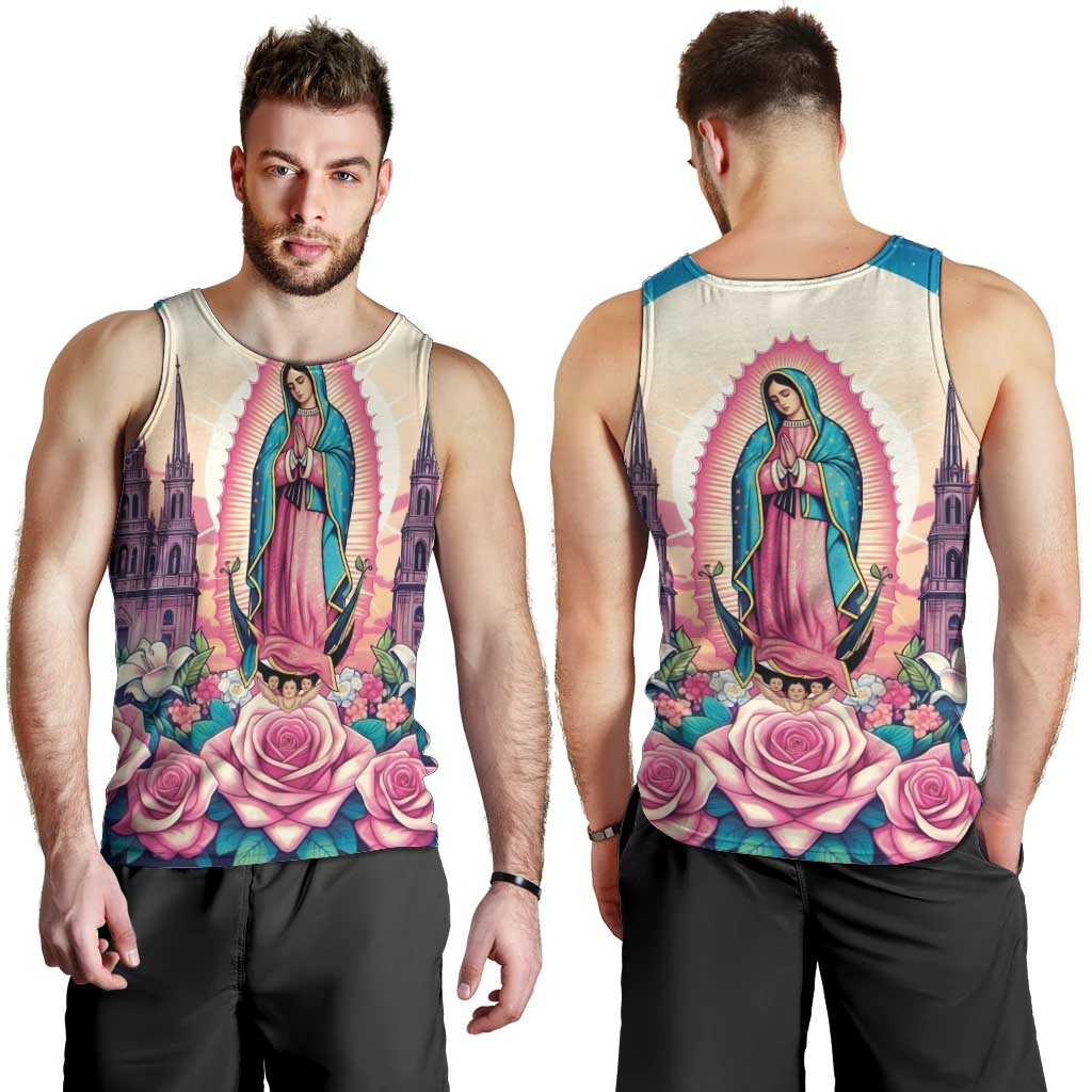 Our Lady of Guadalupe Men Tank Top Virgin Mary of Mexico - Wonder Print Shop