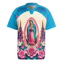 Our Lady of Guadalupe Rugby Jersey Virgin Mary of Mexico - Wonder Print Shop