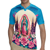 Our Lady of Guadalupe Rugby Jersey Virgin Mary of Mexico - Wonder Print Shop