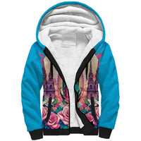 Our Lady of Guadalupe Sherpa Hoodie Virgin Mary of Mexico - Wonder Print Shop