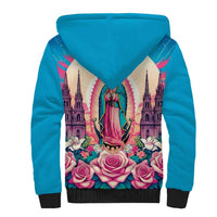 Our Lady of Guadalupe Sherpa Hoodie Virgin Mary of Mexico - Wonder Print Shop