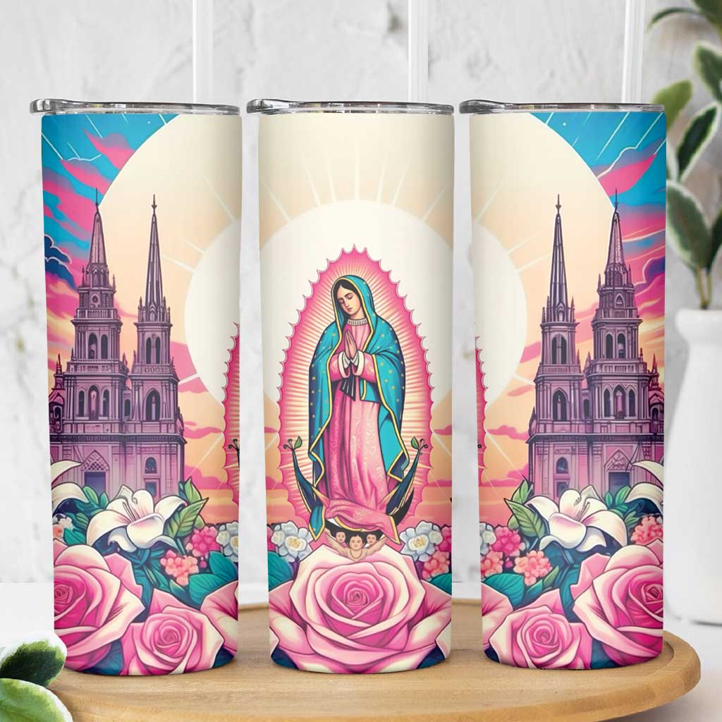 Our Lady of Guadalupe Skinny Tumbler Virgin Mary of Mexico - Wonder Print Shop