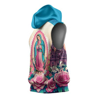 Our Lady of Guadalupe Sleeveless Hoodie Virgin Mary of Mexico - Wonder Print Shop