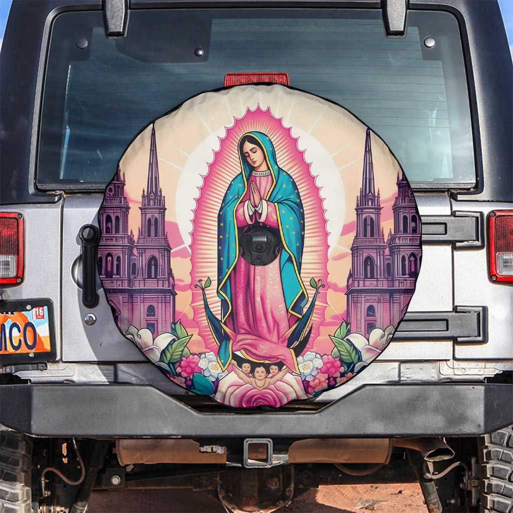 Our Lady of Guadalupe Spare Tire Cover Virgin Mary of Mexico - Wonder Print Shop