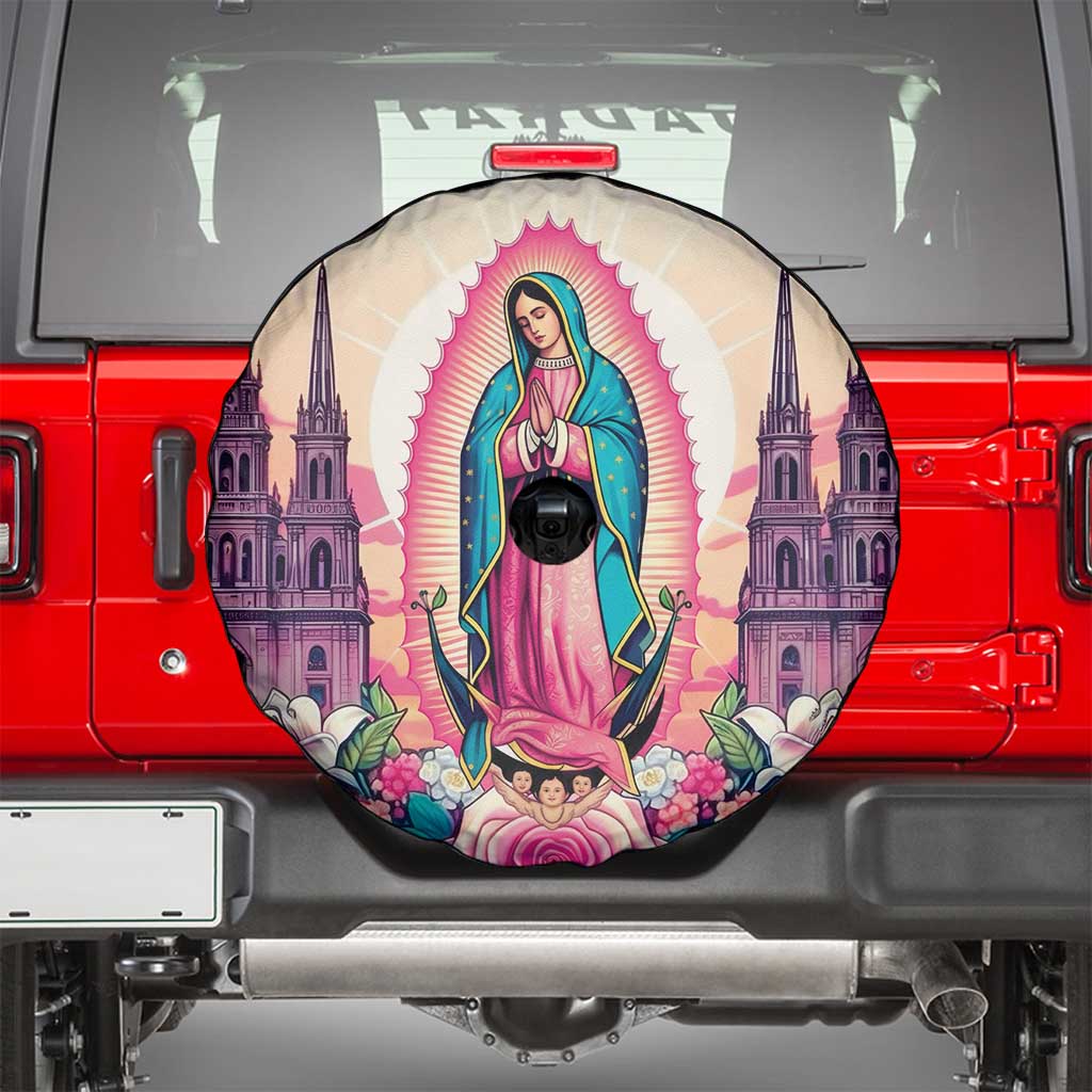 Our Lady of Guadalupe Spare Tire Cover Virgin Mary of Mexico - Wonder Print Shop