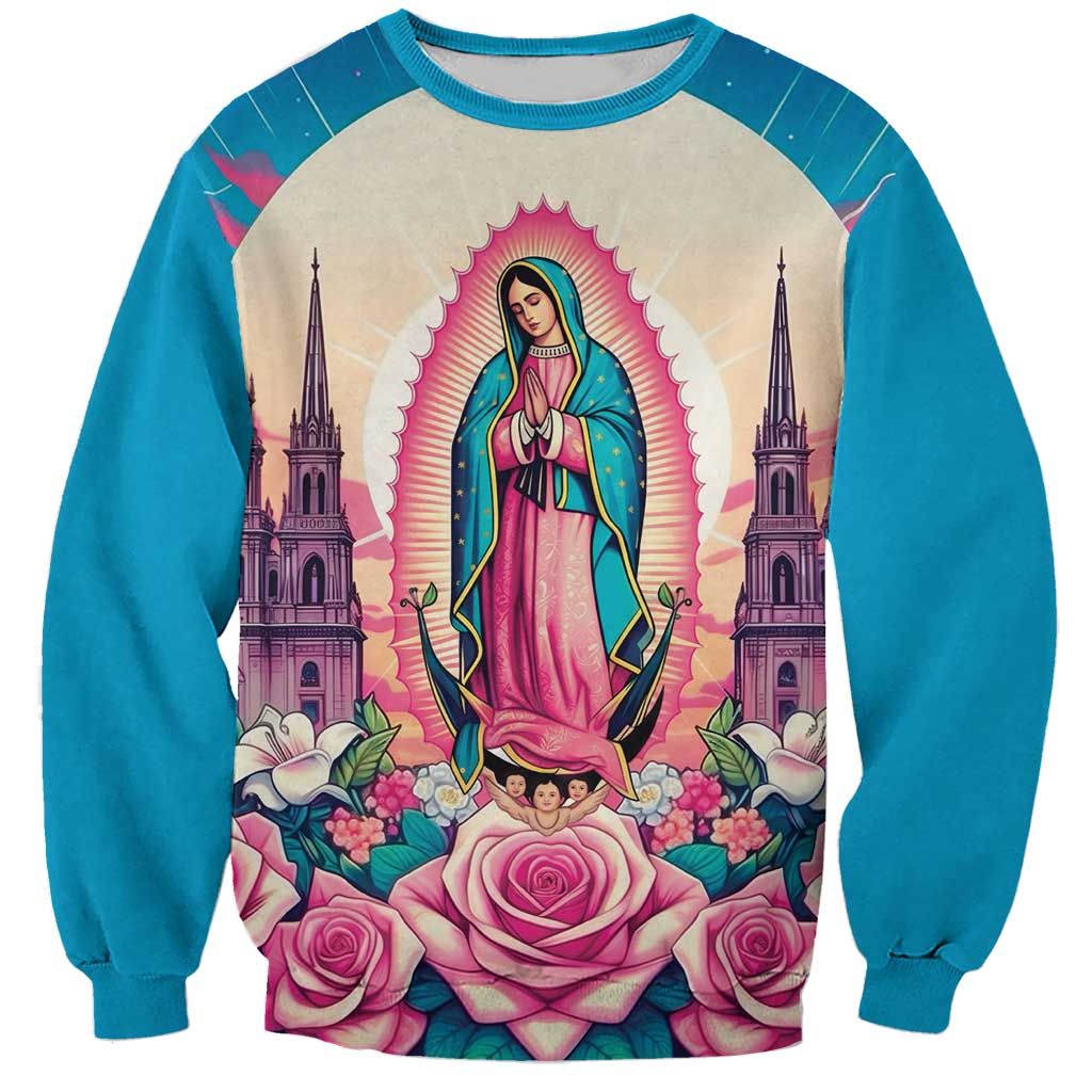 Our Lady of Guadalupe Sweatshirt Virgin Mary of Mexico - Wonder Print Shop