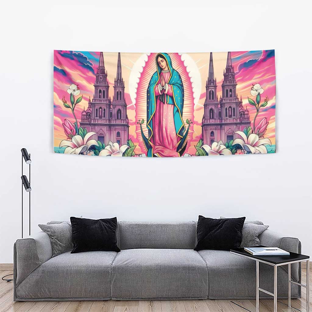 Our Lady of Guadalupe Tapestry Virgin Mary of Mexico - Wonder Print Shop
