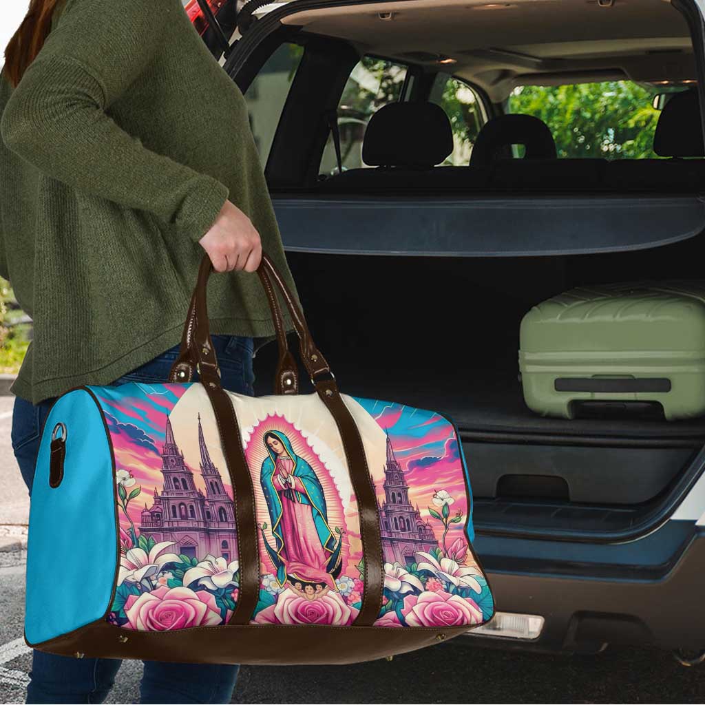 Our Lady of Guadalupe Travel Bag Virgin Mary of Mexico - Wonder Print Shop