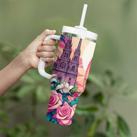 Our Lady of Guadalupe Tumbler With Handle Virgin Mary of Mexico - Wonder Print Shop